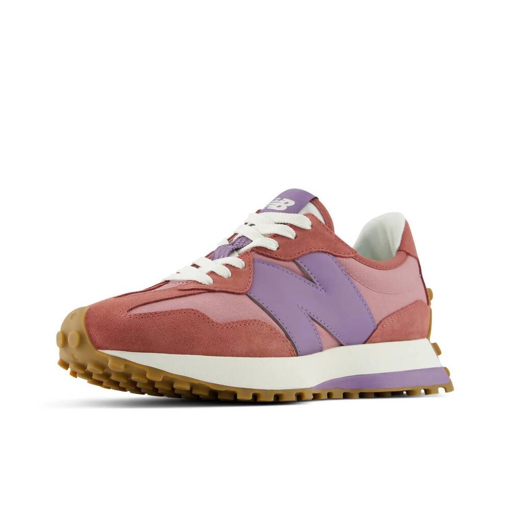NEW NEW BALANCE women's 327 shifted sneakers in rosewood candied violet - Picture 4 of 7